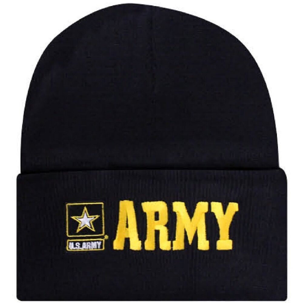 8810 Offically Licensed US USA Army Star Logo Embroidered Beanie Watch Cap